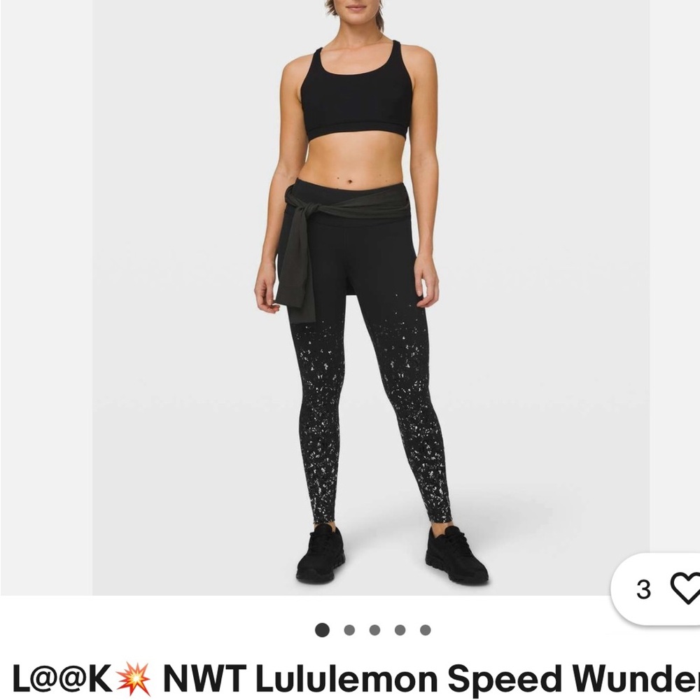 Lululemon Speed Wunder Tight 28” Leggings Spark aside 4
